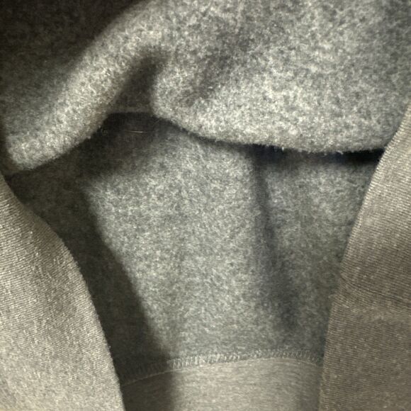 Bow & Drape Gray Hoodie Hand Sewn Gold Sequins Wine Glass Theme Size Medium Fun - Picture 6 of 13